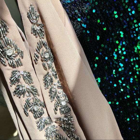 GIDDY UP GLAMOUR⚡️Rhinestone Mocha Dress_L(Sz 8) - Picture 6 of 8